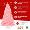 Costway 7.5ft. Unlit Pink Full Fir Artificial Christmas Tree
